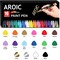 Paint Pens Paint Markers, 16 colors Oil-Based Waterproof Paint Marker Pen Set On Rock, Wood, Fabric, Metal, Plastic, Glass, Canvas, Mugs, Waterproof, DIY Craft and More